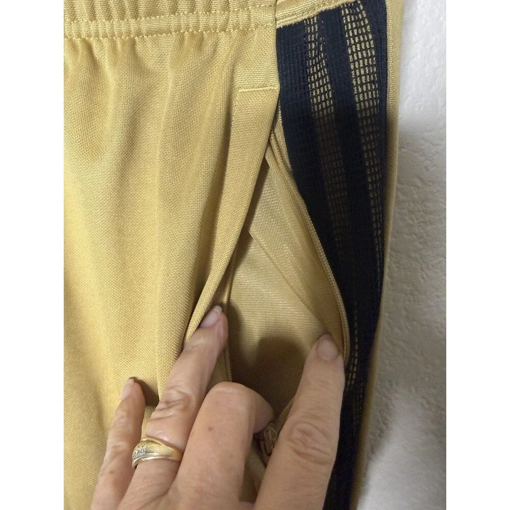 Adidas Mens Joggers Track pants Adidas tiro pants Sz M Gold Soccer Football - Picture 10 of 14